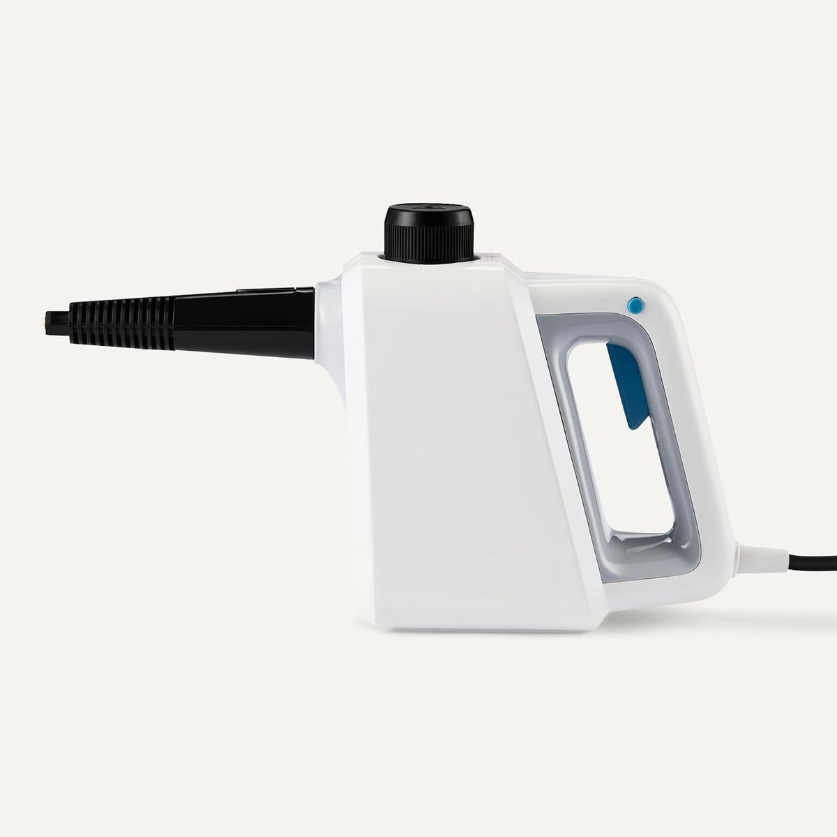 Amazon Basics Handheld Steam Cleaner with 6 Accessories, 1000W, 250ml Tank, 3-Minute Heat-Up, 8-12 Minutes Continuous Steam, Chemical-Free, White