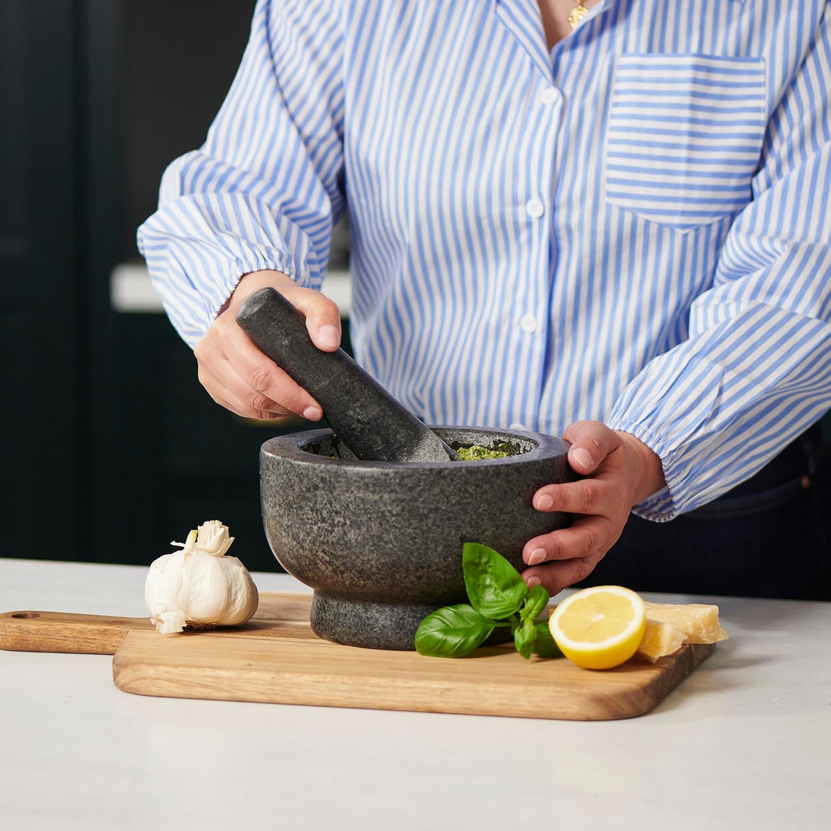 Cole & Mason Clavering Grey Mortar 20cm Made From Granite (no pestle)