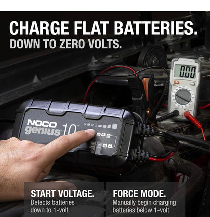 NOCO GENIUS10: 10A 6V/12V Smart Battery Charger – Automatic Maintainer, Trickle Charger & Desulfator with Overcharge Protection & Temperature Compensation – For Lead-Acid & Lithium Batteries
500+ bought in past month