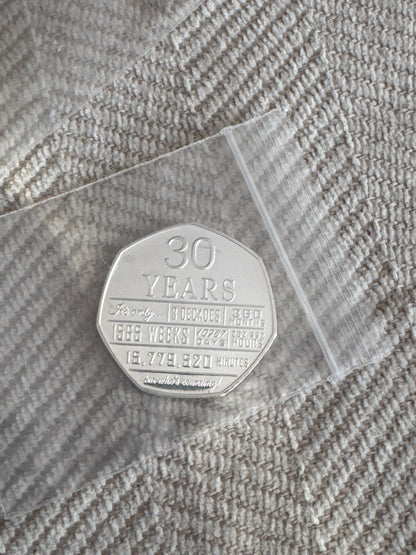 The Commemorative Coin Company 30th Birthday .999 Silver Commemorative . Unique Gift/Present Party/Celebration Ideas 30 Thirty Years