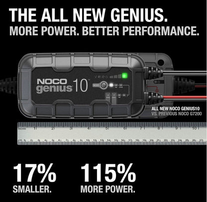 NOCO GENIUS10: 10A 6V/12V Smart Battery Charger – Automatic Maintainer, Trickle Charger & Desulfator with Overcharge Protection & Temperature Compensation – For Lead-Acid & Lithium Batteries
500+ bought in past month