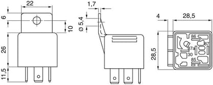 BOSCH Fuel Pump / Multi-Function Relay - fits Vauxhall - replaces Purple Relay