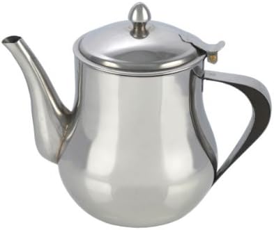 Pendeford Stainless Steel Tea Pot 0.7L – Dripless Spout, Hinged Lid & Dishwasher Safe Coffee Pot – Polished Silver Teapot Gift Boxed for Home, Office & Hot Drinks