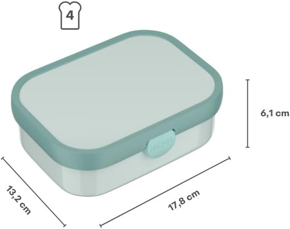 Mepal - Lunch Box Campus - Bento Box For Children - With Bento Compartment & Fork - With Clip Closure - Dishwasher Safe & BPA-free - 750 ml - Hot Wheels
