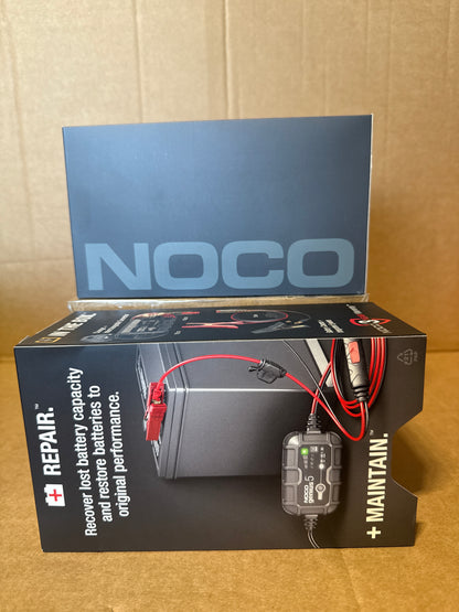NOCO GENIUS5: 5A 6V/12V Smart Battery Charger – Automatic Maintainer, Trickle Charger & Desulfator with Overcharge Protection & Temperature Compensation – For Lead-Acid & Lithium Batteries