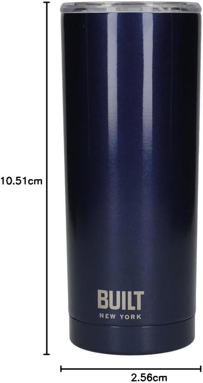 Built Insulated Travel Mug, Stainless Steel, Midnight Blue, 590ml