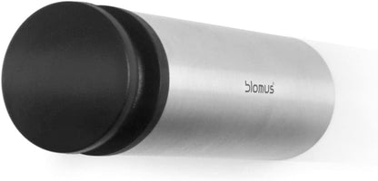blomus 8 cm Stainless Steel/Plastic Entra Wall Mounted Door Stop, Silver/Black