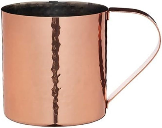 BarCraft BCLLMULE Moscow Mule Mug with Hammered Copper Finish, Stainless Steel, 550 ml, Brown