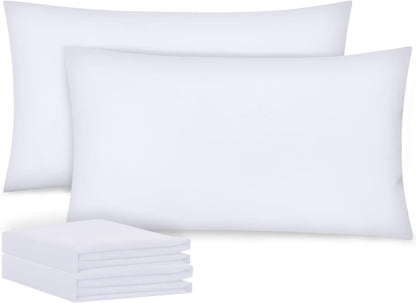 Acrali Home Pillow Cases 2 Pack - Standard Size 50x75 cm, 1800 Super Soft and Cozy Premium Microfiber Pillow Covers with Envelope Closure - Breathable, Wrinkle Free, Fade & Stain Resistant - White