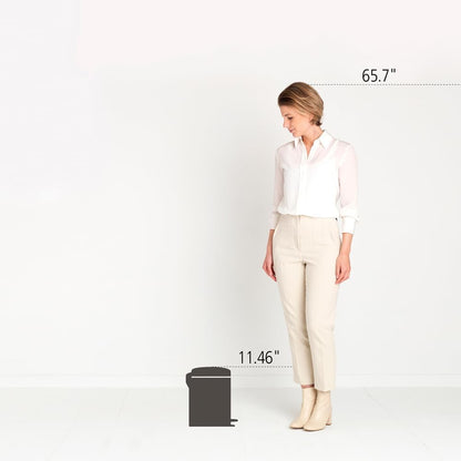 Brabantia 126284 Bathroom Pedal Bin, Mineral Concrete Grey, 5 Litre