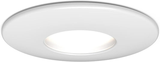 4lite Fire-Rated Indoor Downlight (Matt White) GU10 LED Spotlight with IP65 Rating - 4L1/2200-4yr Guarantee