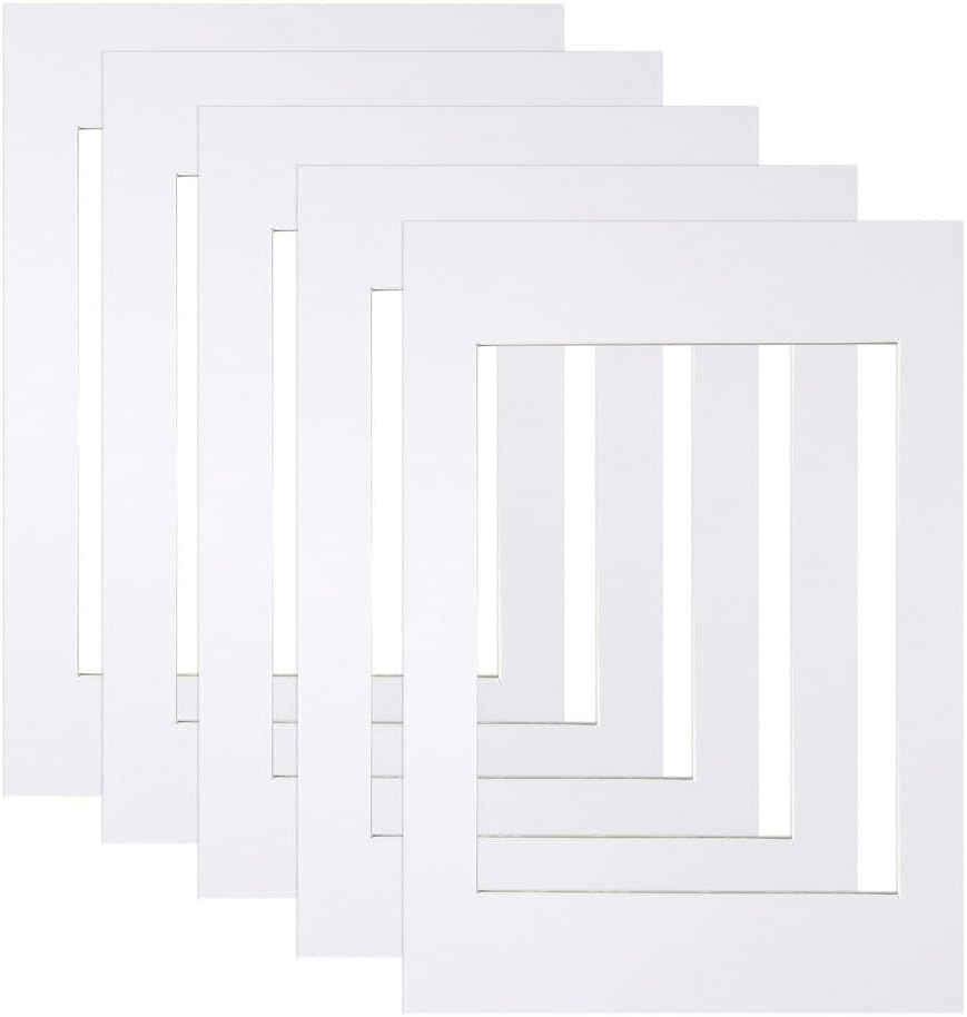 10 Piece Picture Mounts,White Photo Mounts Frame Mounts A4 Picture Mounts Picture Mats for 6 x 8 inch Image