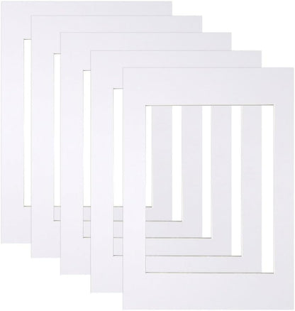 10 Piece Picture Mounts,White Photo Mounts Frame Mounts A4 Picture Mounts Picture Mats for 6 x 8 inch Image