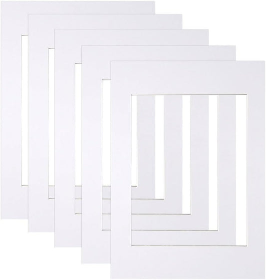 10 Piece Picture Mounts,White Photo Mounts Frame Mounts A4 Picture Mounts Picture Mats for 6 x 8 inch Image