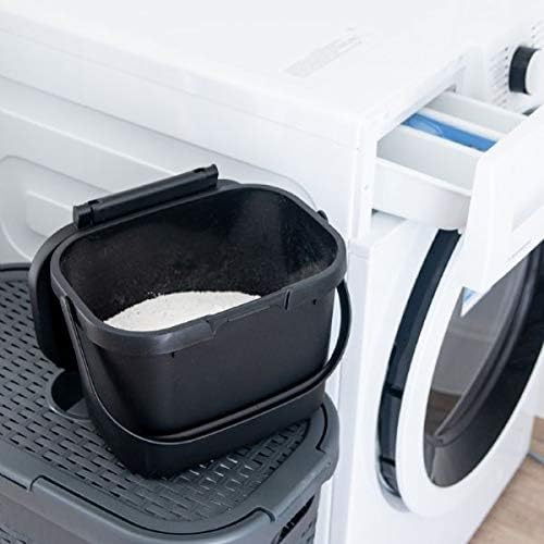 Addis 518251 Everyday Kitchen Food Waste Compost Caddy Bin, 4.5 Litre, Sliver, Metallic Silver