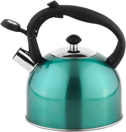 Amazon Basics Stainless Steel Kettle, 2.3 litres, Teal