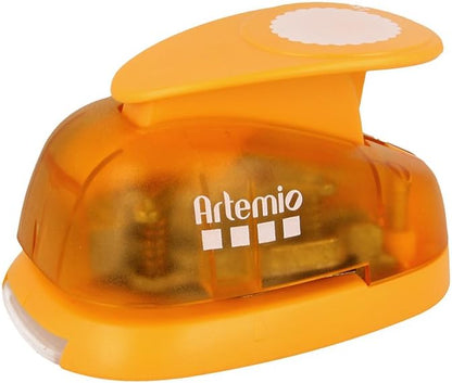 Artemio Lever Punch 3.5 cm Circle Rosette, Orange