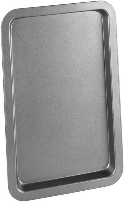 Chef Aid Non-Stick Carbon Steel Baking Tray, Durable Non Stick Coating, Fridge and Freezer Safe, Perfect for Baked Goods and Roasting, 33.5 x 22 x 2 cm, Robust Essential Oven pan, Grey
