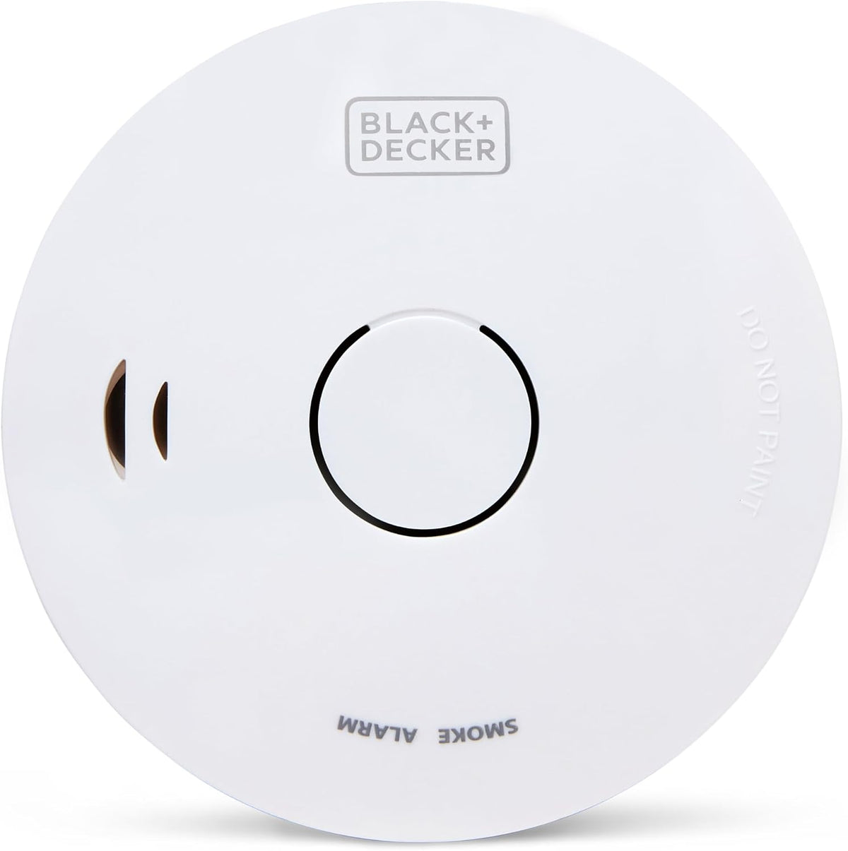 BLACK+DECKER - Smoke Alarm | Battery-Powered Smoke Alarm with 10-Year Battery Included. Easy-Install Fire Detector for Bedrooms, Hallways & Living Rooms