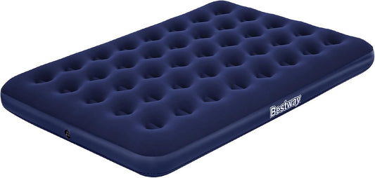Bestway Double Flocked Airbed for Camping | Inflatable Camping Air Mattress, Portable Inflatable Double Flocked Bed for 2 People, Fast Inflation