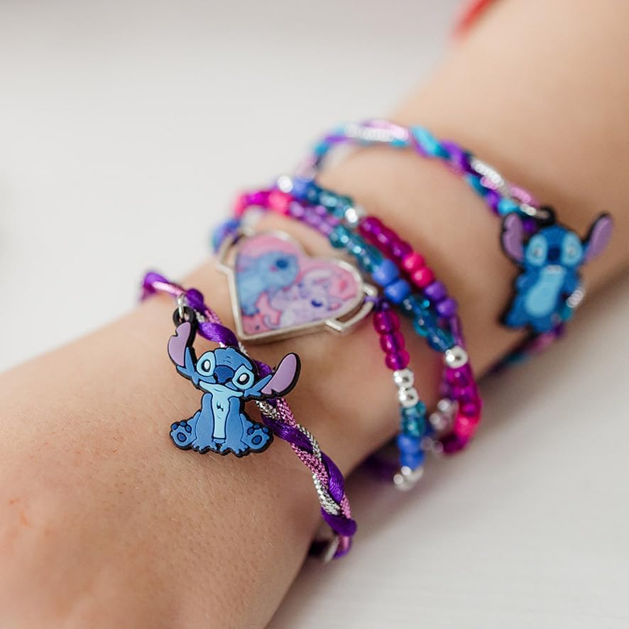 Totum Stitch Disney Charm Bracelet, Make Your Own Charm Bracelets, Arts and Crafts Jewelery Making for Kids Ages 5+