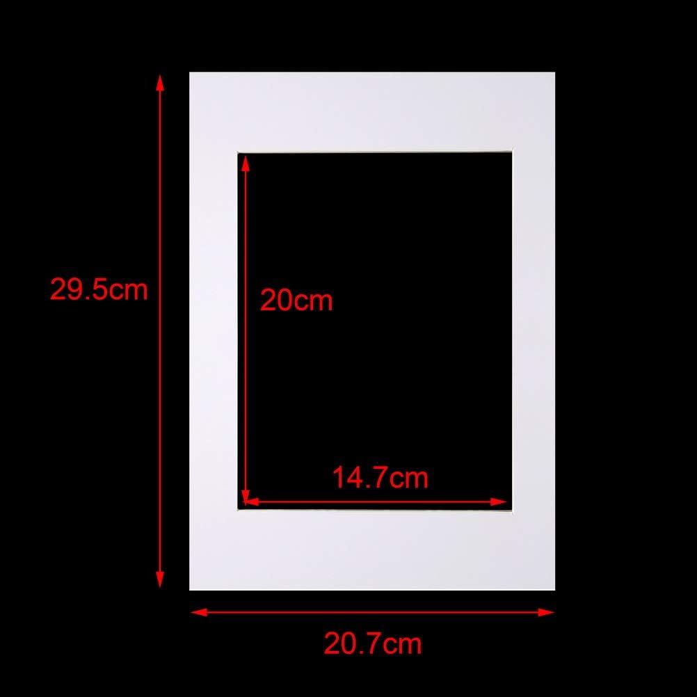 10 Piece Picture Mounts,White Photo Mounts Frame Mounts A4 Picture Mounts Picture Mats for 6 x 8 inch Image