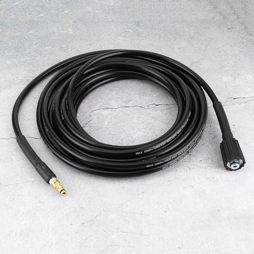 40MPa/5800PSI Auto Washer Hose High Pressure Water Cleaning Rubber Pipe Fit for Karcher K2 K3 K4 K5 Pressure Washer Hose (8 meters)