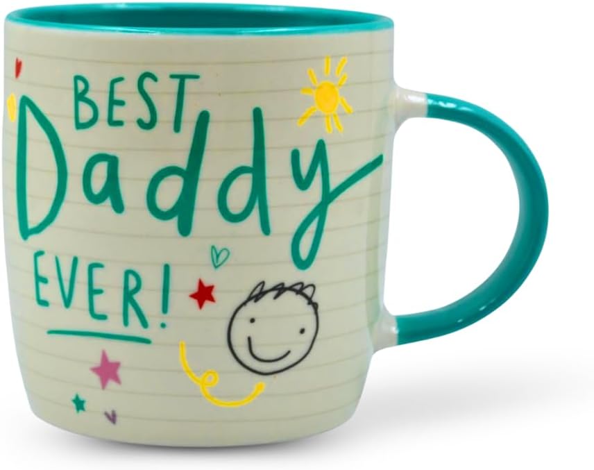 Best Daddy Ever Ceramic Coffee Cup Mug 11oz Heat Resistant Novelty Mug for Cappuccino, Latte, Hot Cocoa & Hot Tea | Gift for Birthday & Christmas