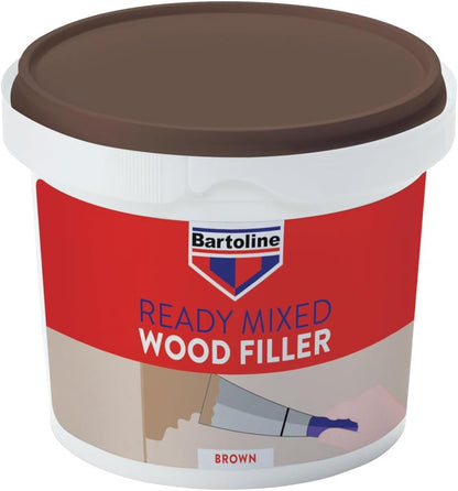 Bartoline Ready Mixed Wood Filler Brown 500g – Durable & Easy-to-Use Filler for Interior & Exterior Wood Repairs