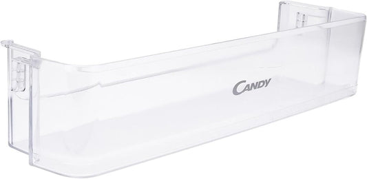 CANDY Fridge Door Replacement Shelf, Original Plastic Spare Part | Genuine Candy refrigerator door shelf for bottles and food, durable plastic design, easy to fit replacement part.