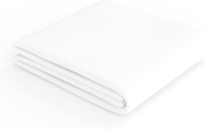 Amazon Basics Soft Microfibre Single Fitted Sheet with 30 cm Deep Pocket, 90 x 190 cm, White