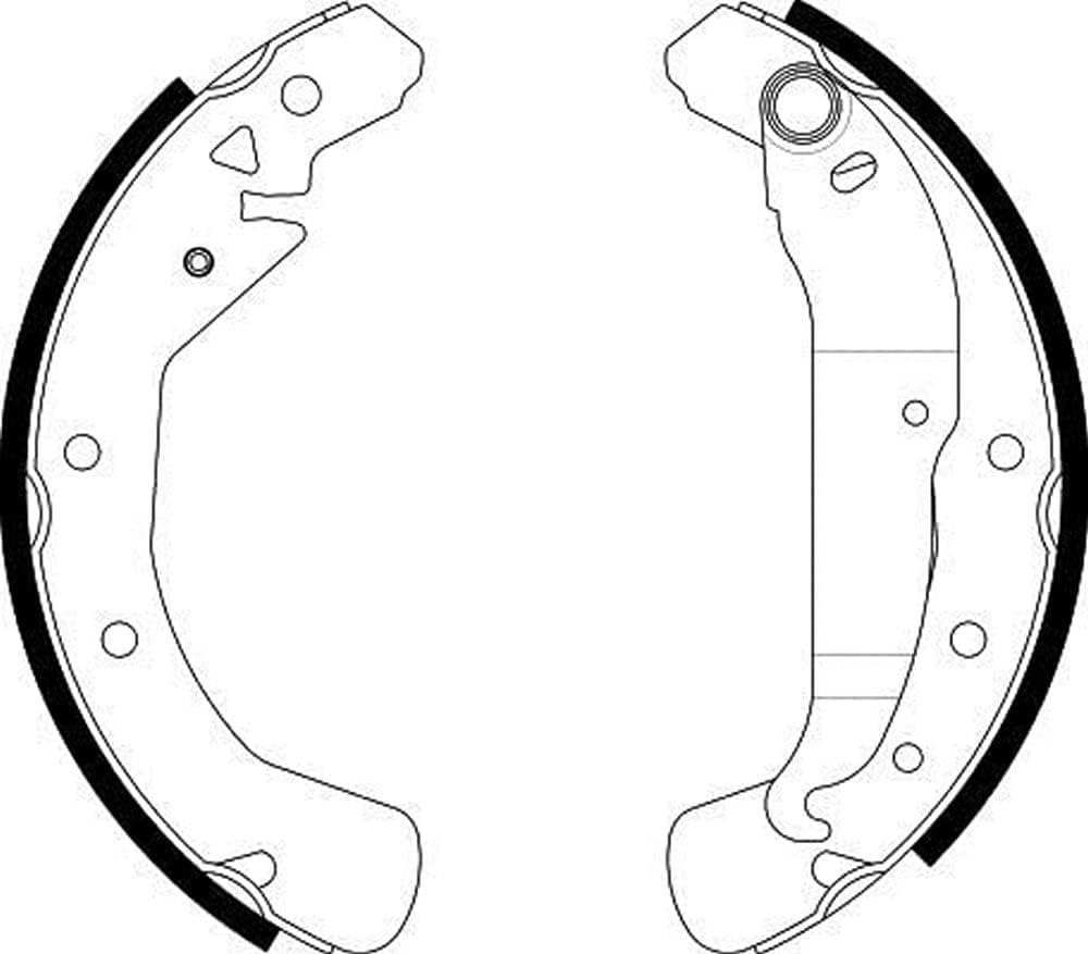 HELLA 8DB 355 002-971 Brake Shoe Set - H9860 - Brake System: Lockheed