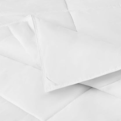 Amazon Basics Down Alternative Double Duvet, Spring and Summer 5.1 TOG, Hypoallergenic Machine Washable Quilt, 200 x 200 cm, White