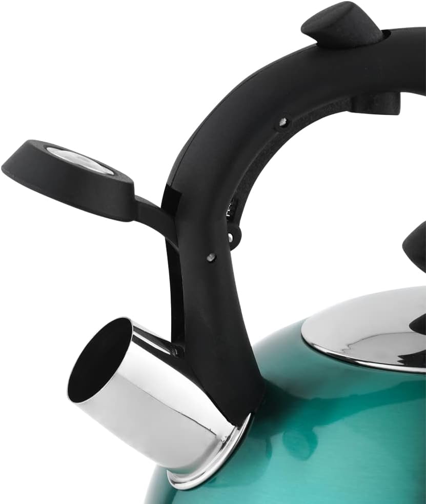 Amazon Basics Stainless Steel Kettle, 2.3 litres, Teal