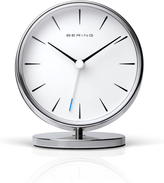 BERING Women's and Men's Alarm Clock Quartz Movement - Home Decor Collection with Plastic Glass 90096-XXXR