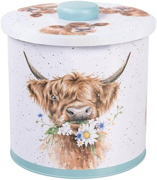 Wrendale Designs by Hannah Dale - The Country Set Biscuit Barrel - 160mm x 155mm
