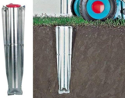 Brabantia - Metal Ground Spike - with Handy Closure Cap - Corrosion Resistant Galvanized Steel - Ready to Go - Top Spinner - Rotary Dryer - Lift-O-Matic - Ø 45 mm