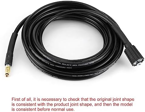 40MPa/5800PSI Auto Washer Hose High Pressure Water Cleaning Rubber Pipe Fit for Karcher K2 K3 K4 K5 Pressure Washer Hose (8 meters)