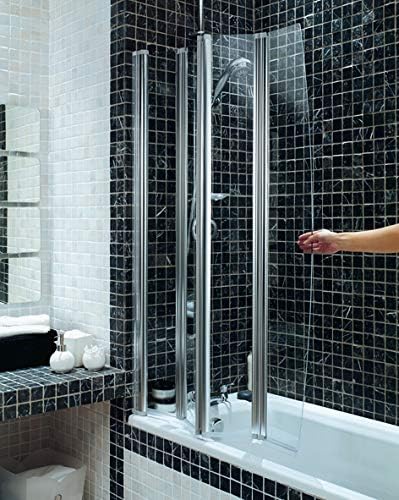Replacement Seal for Folding Bath Screens, Chrome, Vinyl, 93 cm