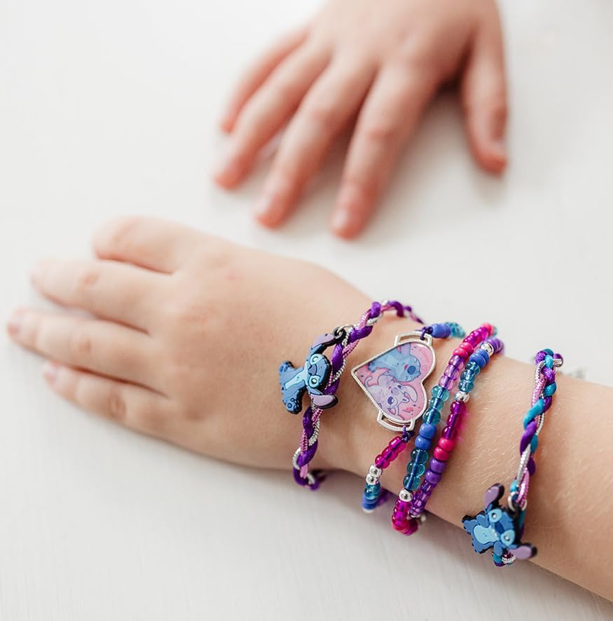 Totum Stitch Disney Charm Bracelet, Make Your Own Charm Bracelets, Arts and Crafts Jewelery Making for Kids Ages 5+