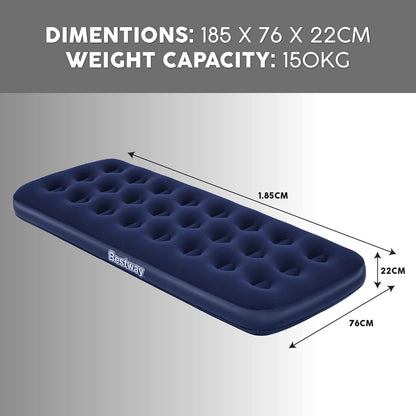 Bestway Single Flocked Airbed for Camping
