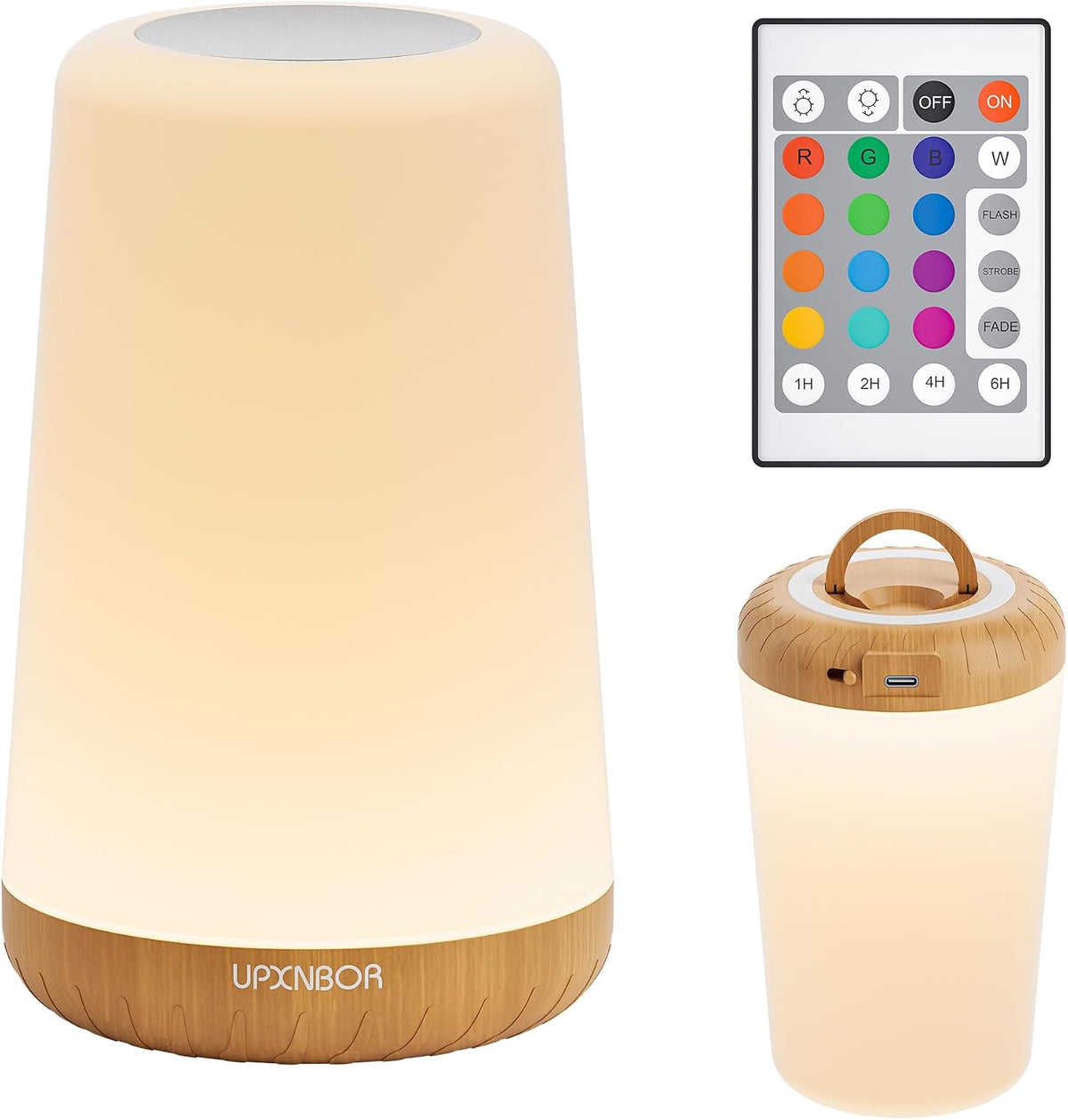 Night Light, LED Touch Silicone Bedside Lamp for Bedroom, Living Room & Kids