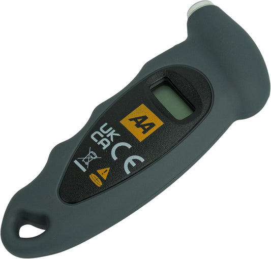 AA Digital Tyre Pressure Gauge AA1634 - Easy to Use on Cars Motorbikes Vans Bicycles - Backlit LCD Screen - 0-100 PSI/0-6.85 Bar