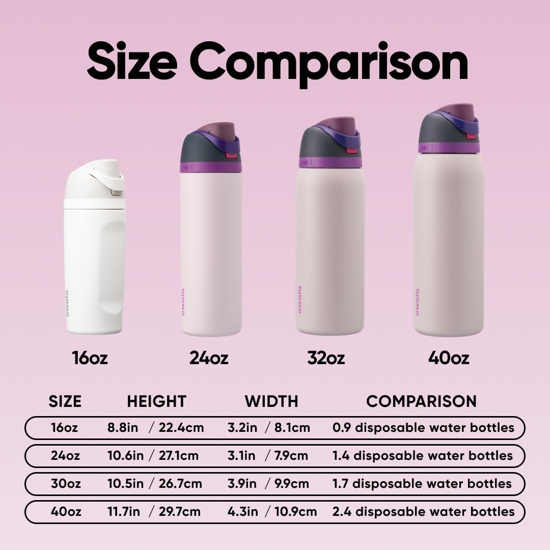 Owala FreeSip Insulated Stainless Steel Water Bottle, 945ml, Denim