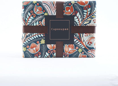 Cupocupa Duvet Cover King Size Set Boho Floral Pattern King Duvet Cover Set for King Size Bed Vintage Soft Bedding Leaf Print Paisley Duvet Cover with Pillowcases