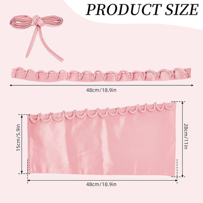 NICENEEDED Black and Pink Satin Corset Back Kit for Women Wedding Dress | Bridal Dress Zipper Replacement Set, Adjustable Corset Pink Lace-up Back Replacement Gown Corset Kit Zipper Extender