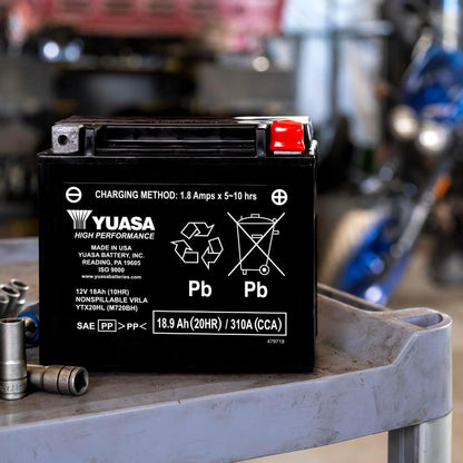 Yuasa YTX20HL 12V 310 CCA AGM VRLA High Performance Motorbike Battery