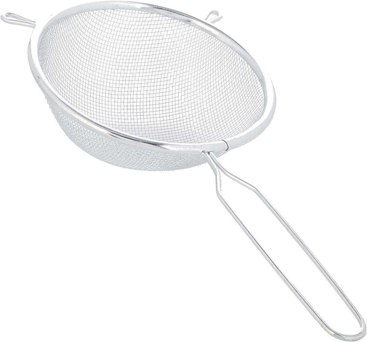 Chef Aid 16cm Long Handled Metal Sieve, Kitchen Essential Tool and Ideal for Straining, draining, Washing and Wide Range of Foods, with a fine mesh for Ease of use
