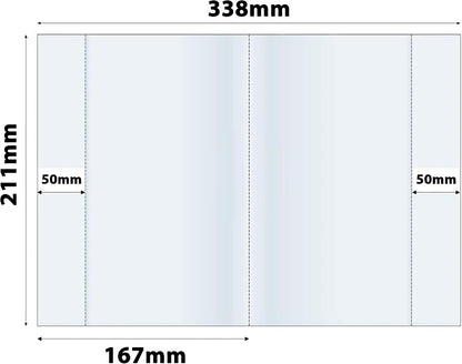 Bright Ideas Clear PVC A5 Exercise Book Covers, 21.1cm x 16.7cm (Folded), 250 Micron, Pack of 10, Extra Strong Wipe Clean Clear PVC School Book Covers, Fits Standard A5 Exercise Books, BI9002