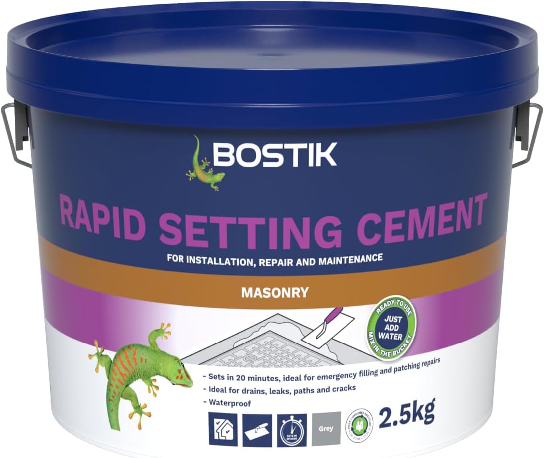 Bostik Rapid Setting Cement 2.5kg - Fast-Setting